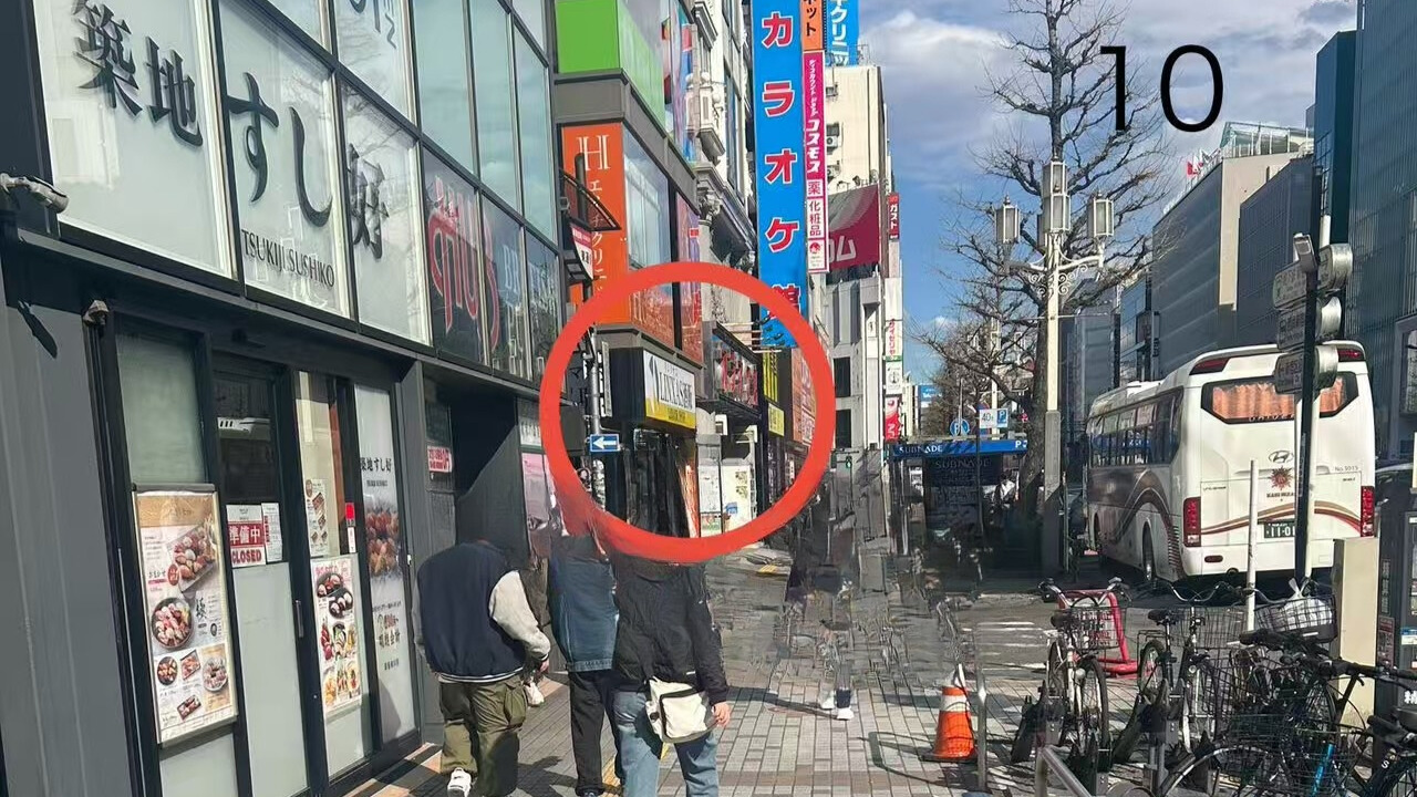 駅から店舗までのアクセス
