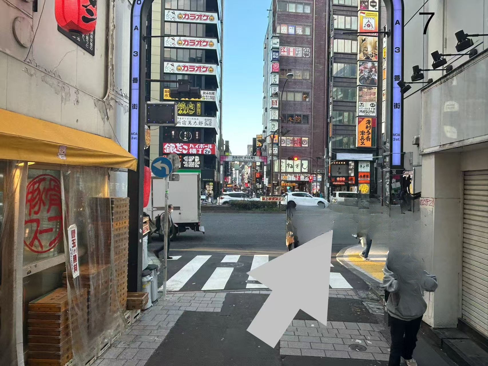 駅から店舗までのアクセス