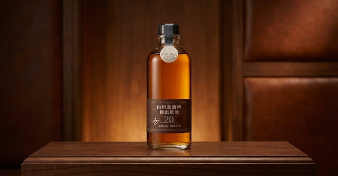 サントリーウイスキー白州蒸留所 樽出し原酒20年買取