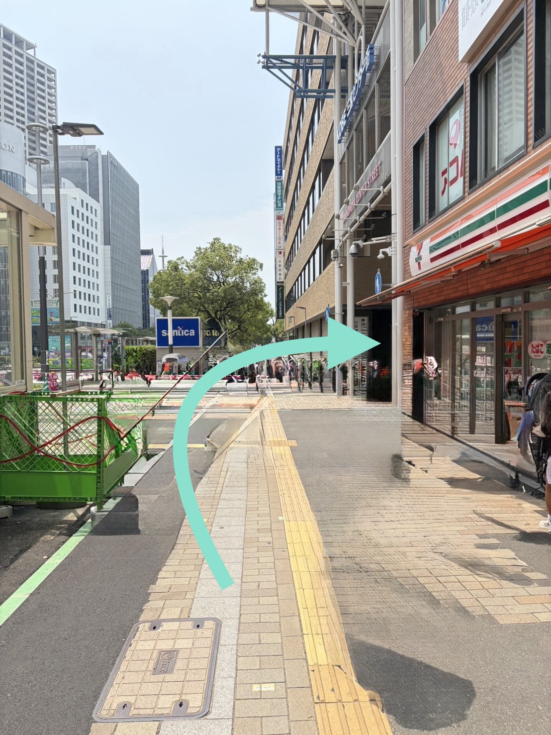 駅から店舗までのアクセス