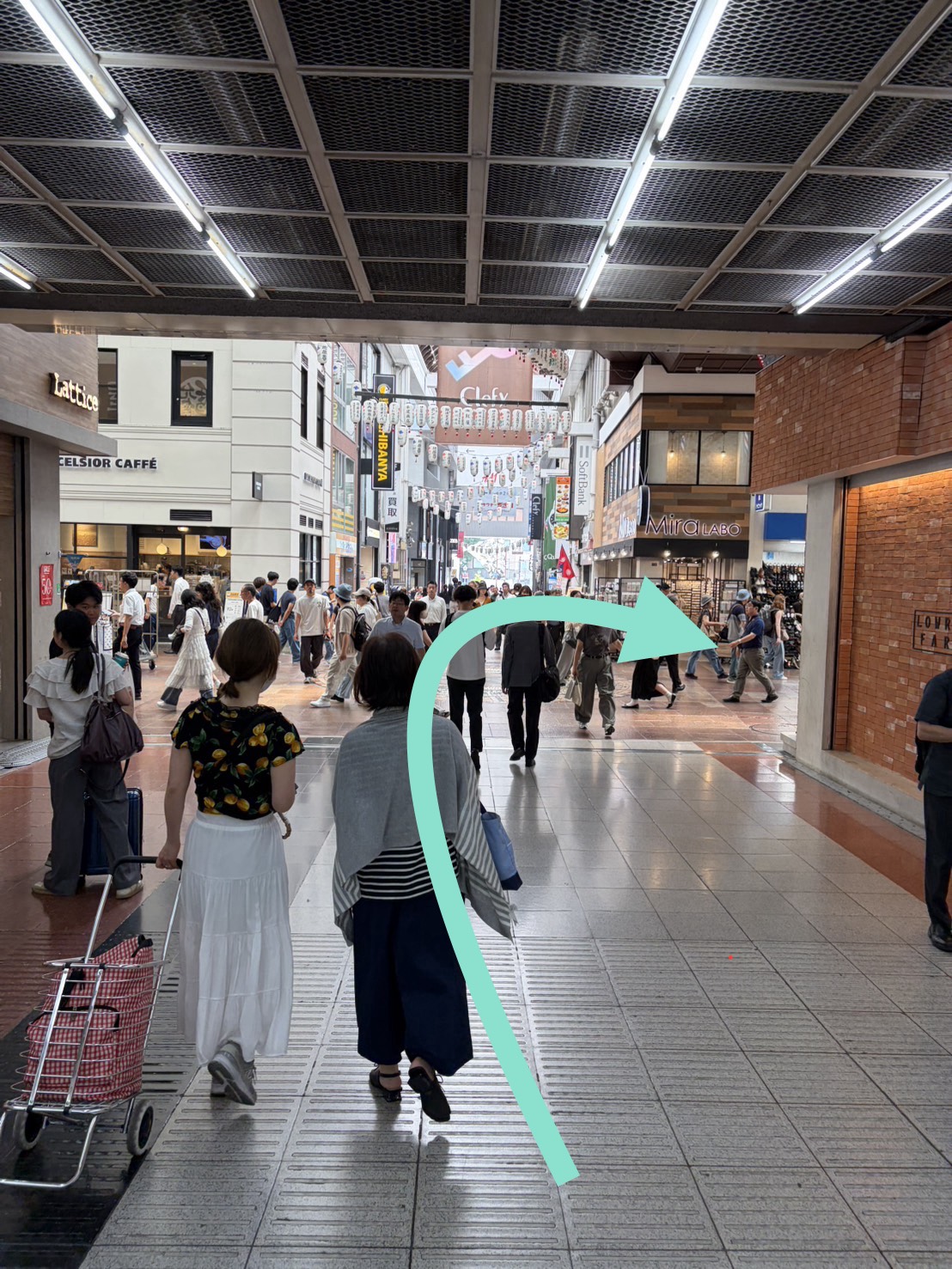駅から店舗までのアクセス