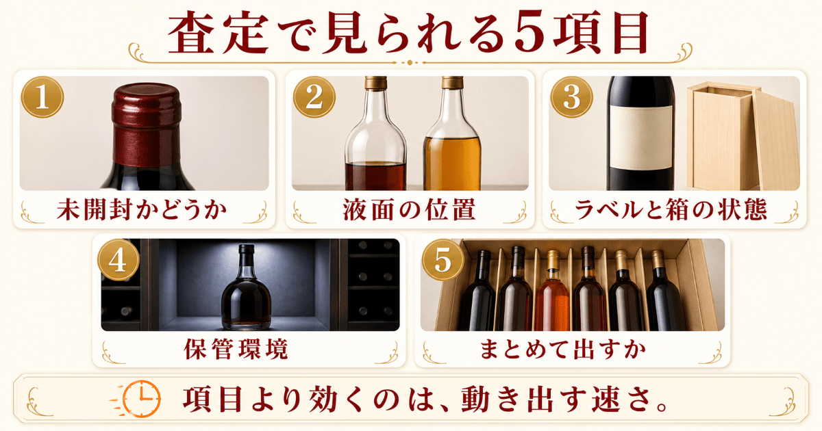 査定額を左右する5項目