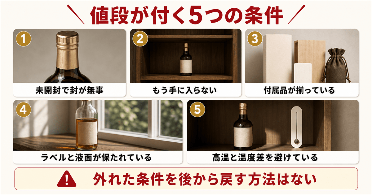 値段が付くお酒に共通する5つの条件