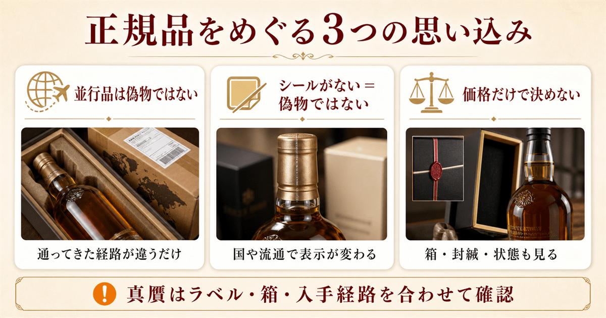 並行輸入品は偽物という誤解