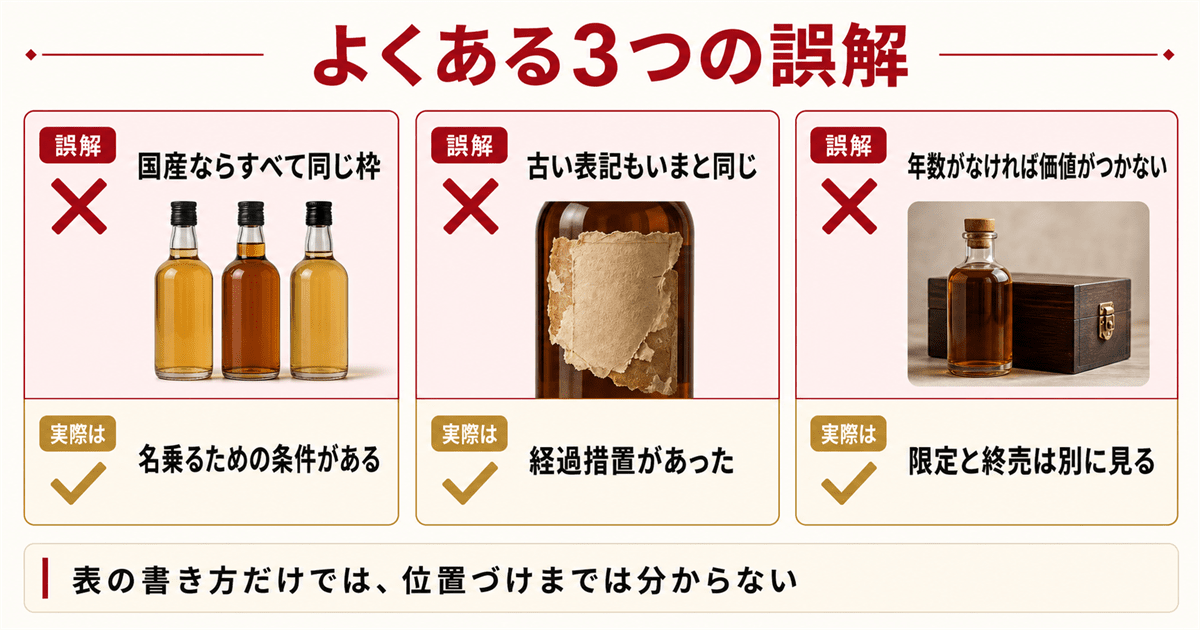 ジャパニーズウイスキーの買取でよくある3つの誤解