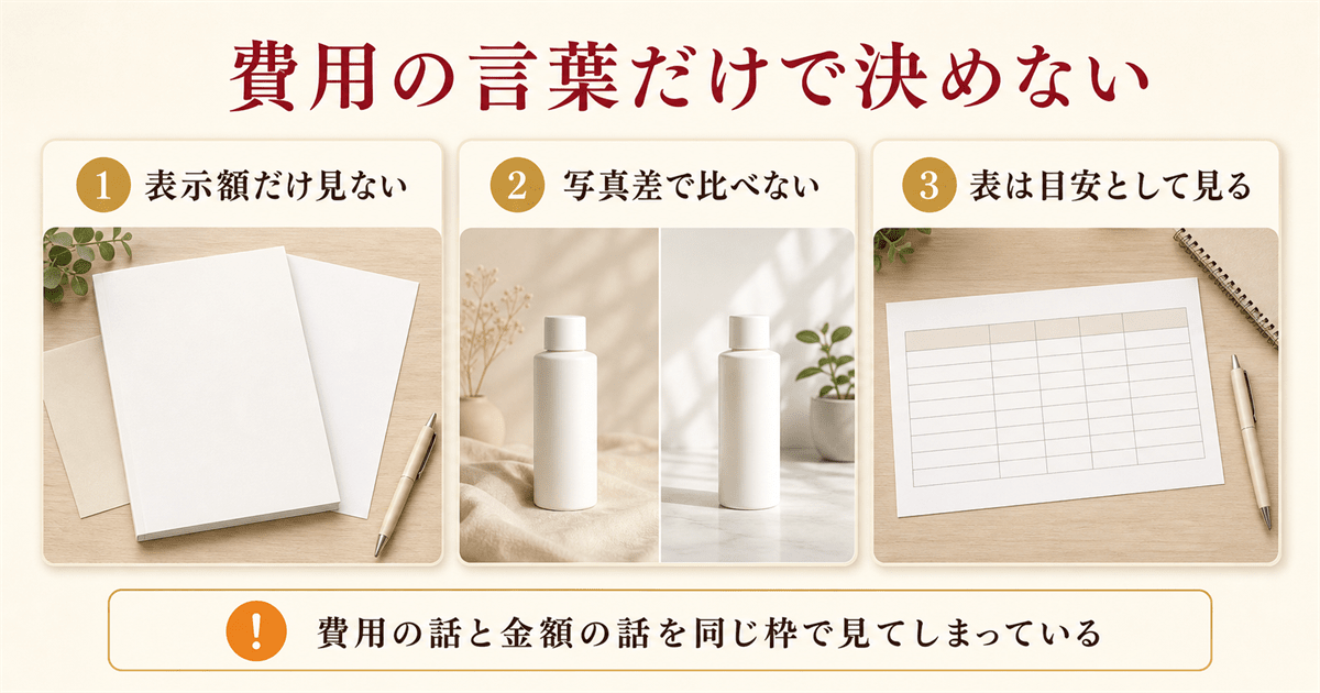 費用ゼロを得だと読むときの3つの落とし穴