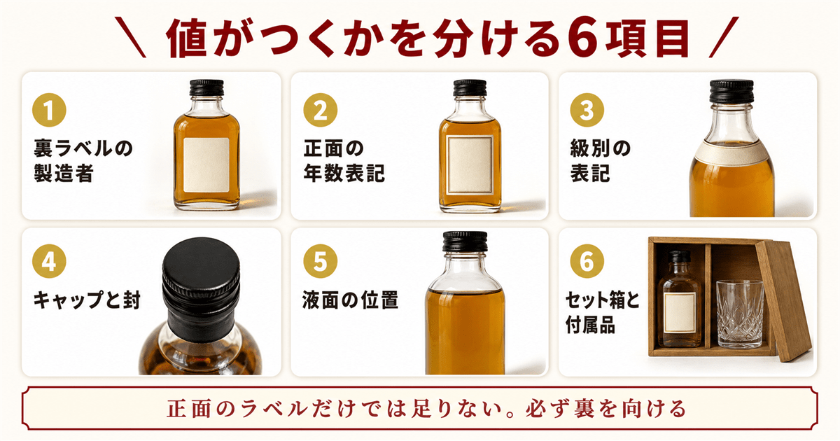 ミニチュアボトルの値がつくかを分ける6項目の早見表