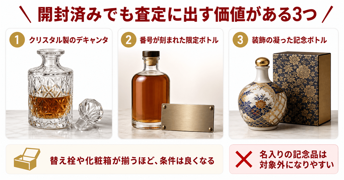 ボトル自体に価値がある3つのケース
