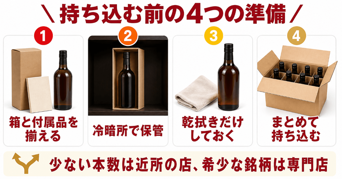 査定額を上げる準備と、店の使い分け