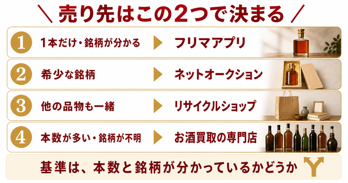 売り先別の向き・不向き