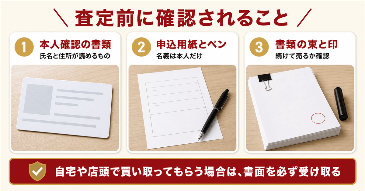紹興酒の査定当日に確認される本人確認と名義