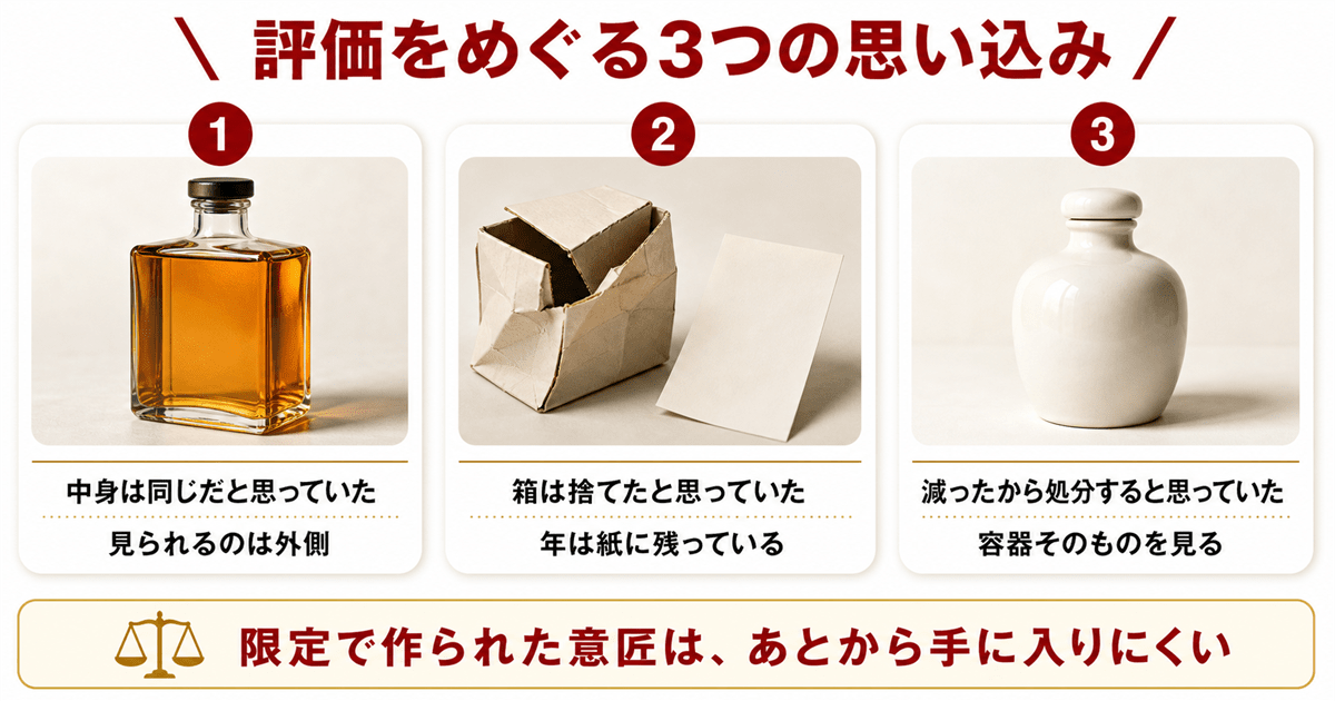 干支ボトルは中身で決まるという誤解