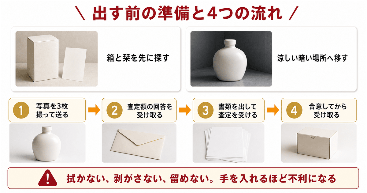 干支ボトルを査定に出す前の準備と写真の撮り方
