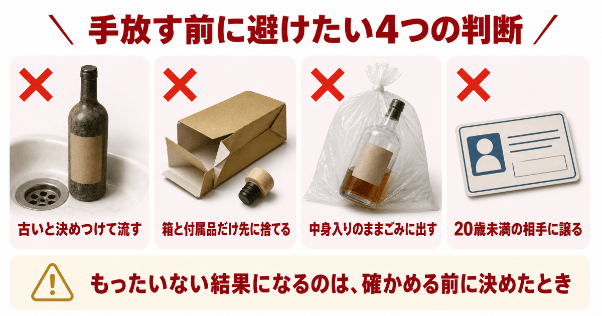 手放す前に避けたい4つの判断