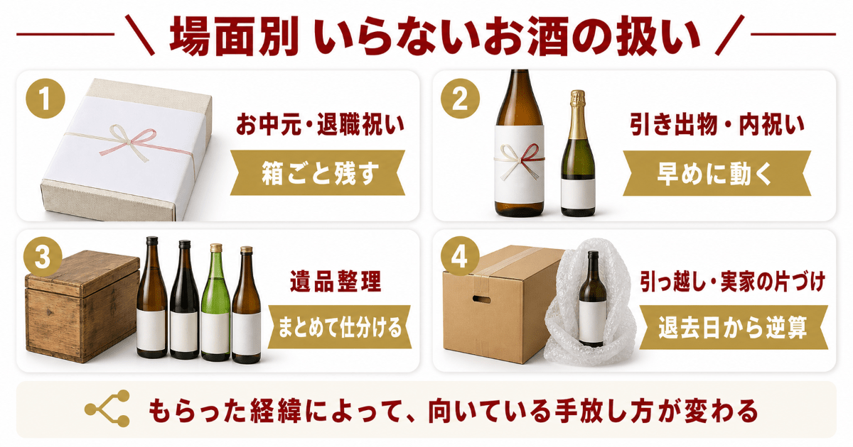 お中元・引き出物・遺品・引っ越しの扱い