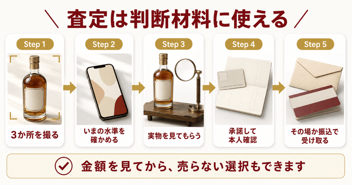 売却の流れと当日に必要なもの