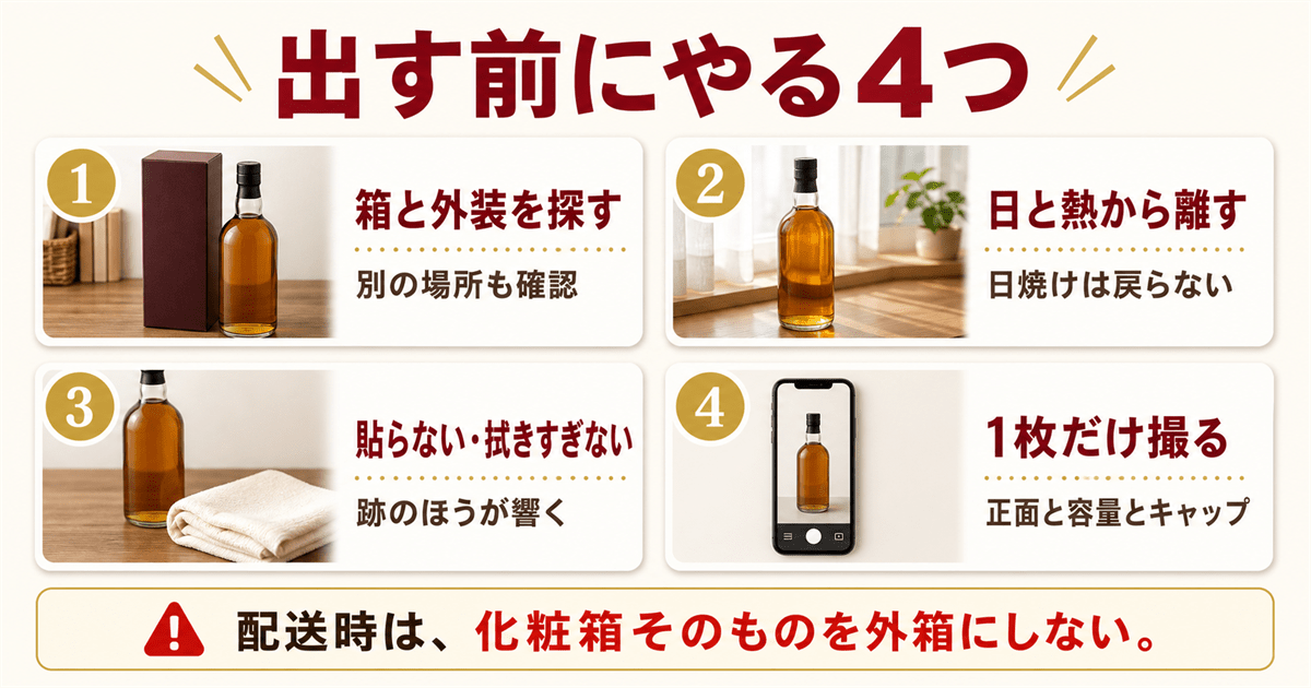 山崎を査定に出す前の準備と写真の撮り方