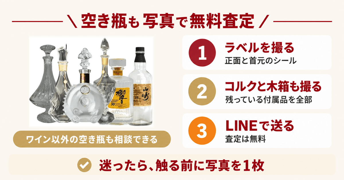 ロマネコンティの空き瓶は売れる｜ラベル・コルクの条件とDRC買取 ｜お