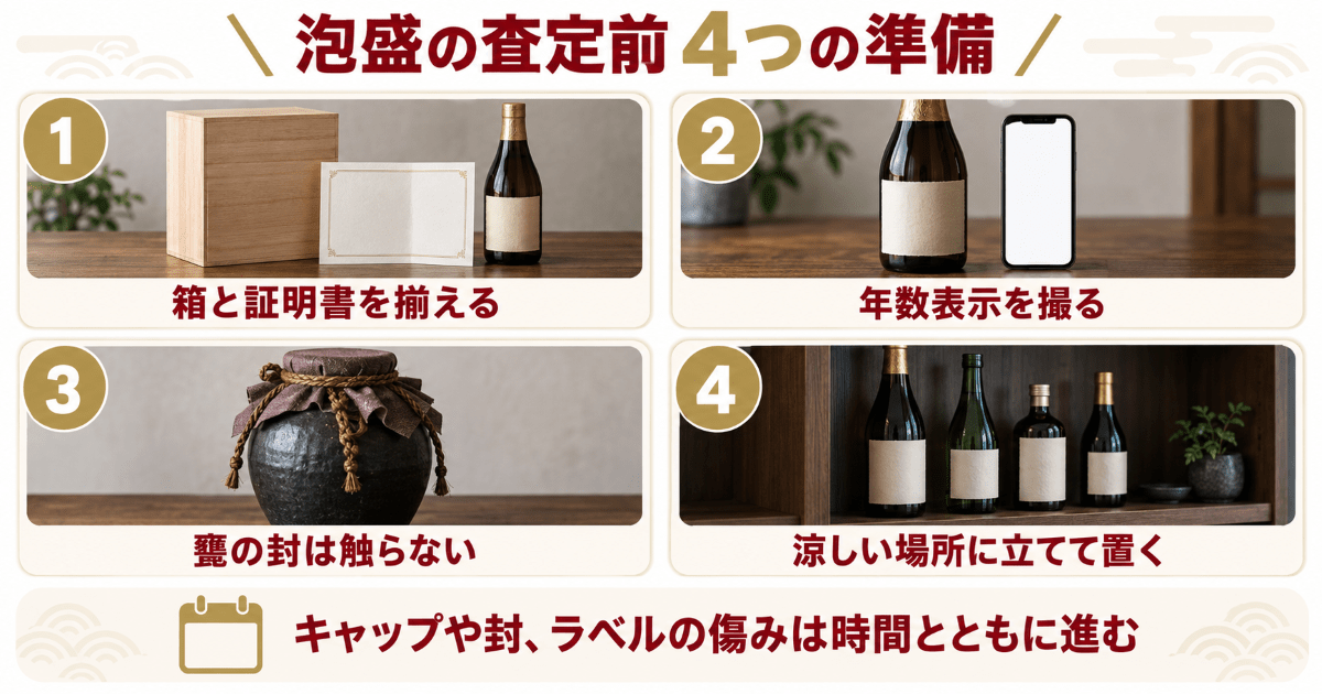 泡盛の査定額を落とさないための4つの準備