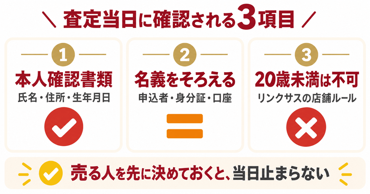 バランタイン30年の査定当日に確認される本人確認・名義・年齢