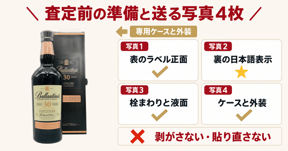 専用ケースや外装と一緒に置かれたバランタイン30年の現行ボトル