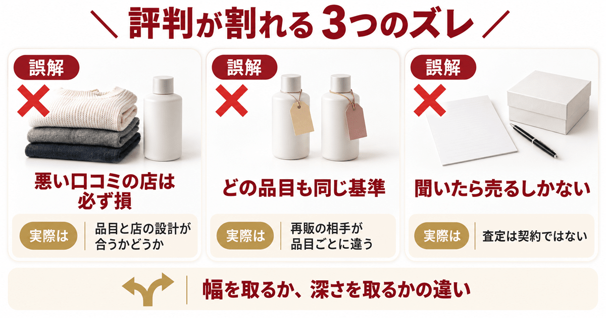 評判が悪いと言われるときに起きている3つのズレ