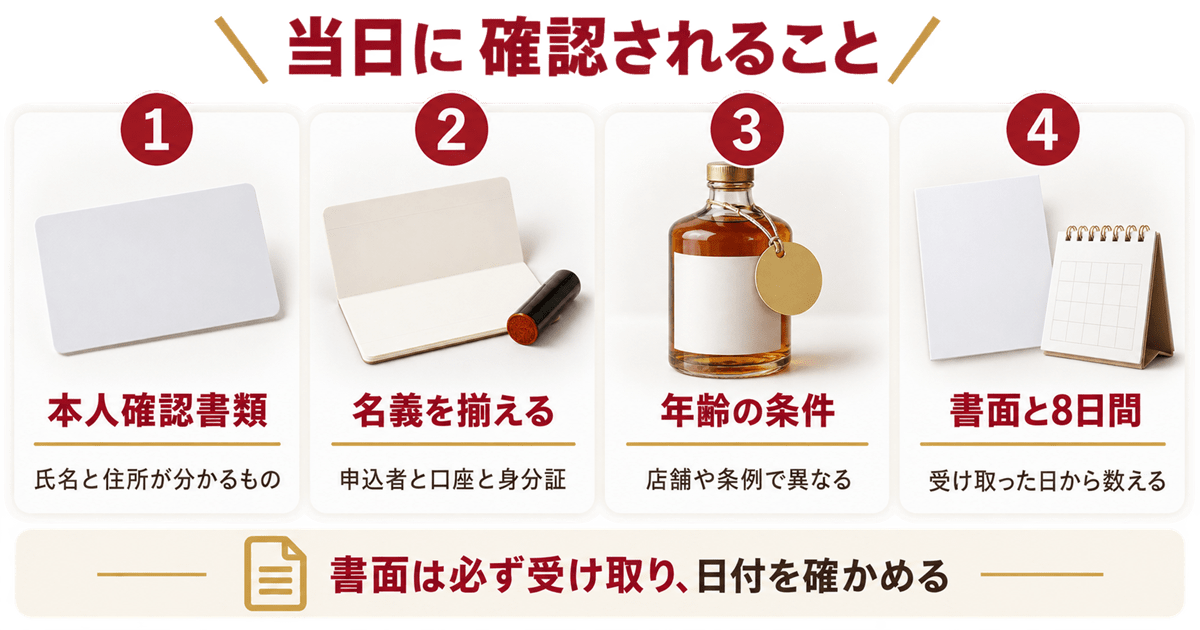 出張買取の当日に確認される書類と本人確認の項目