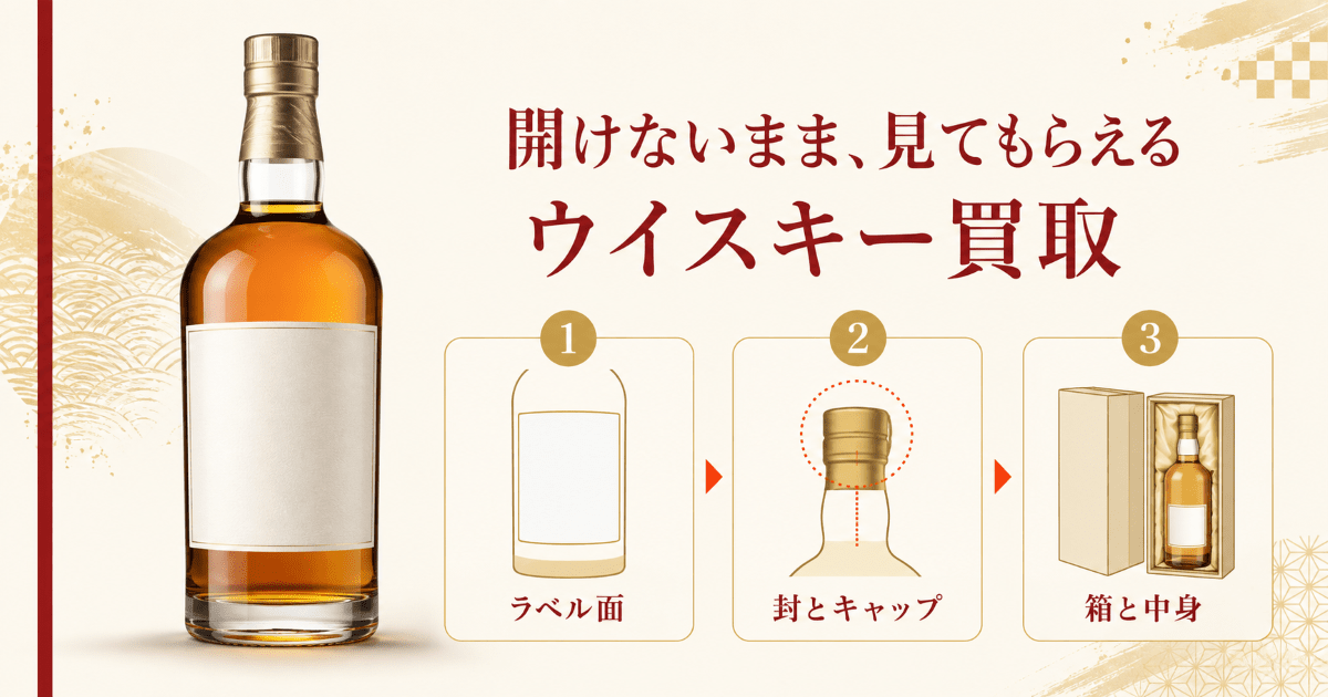 真贋が不安なウイスキーの買取査定はリンクサスの写真査定から