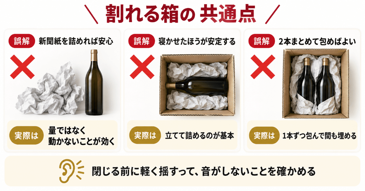 割れる箱に共通する3つの思い違い