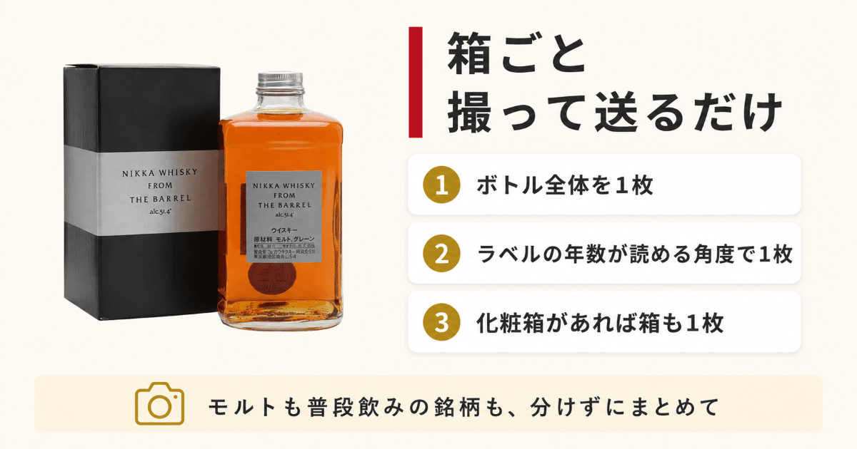 フロム・ザ・バレルのボトルと化粧箱　ニッカウイスキーの買取査定はリンクサスへ