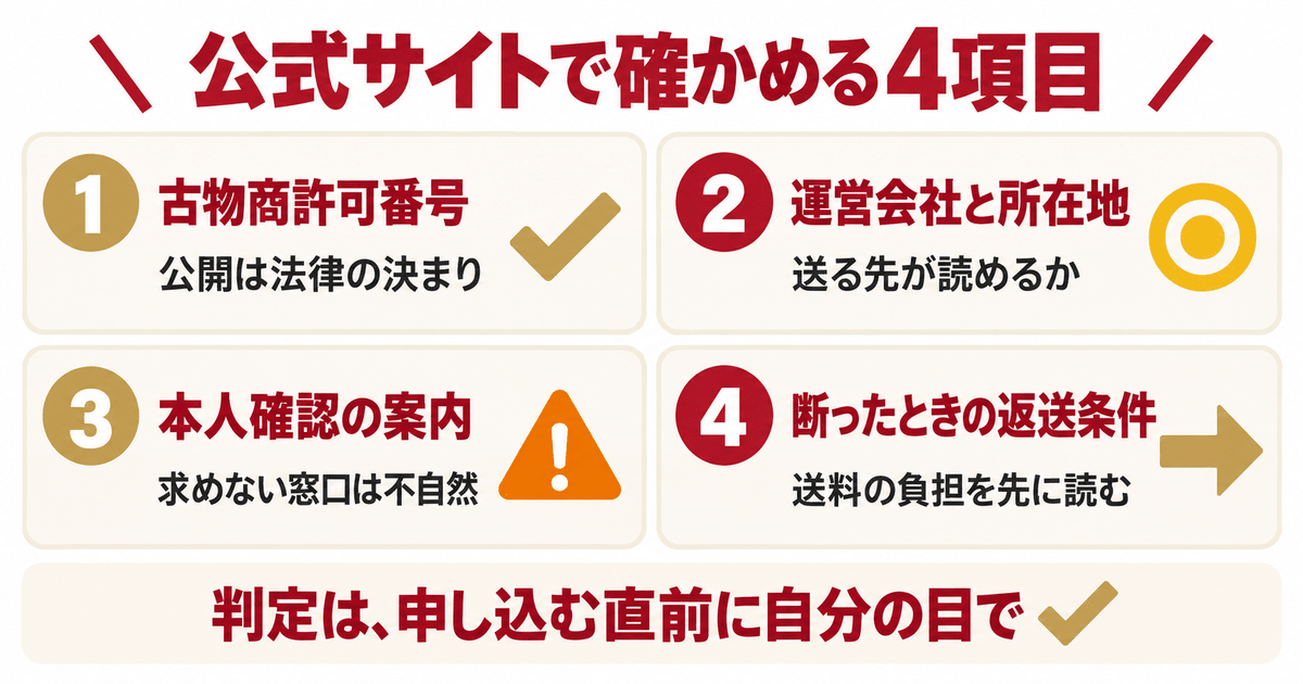 ストックラボが怪しいかを確かめる4項目の早見表