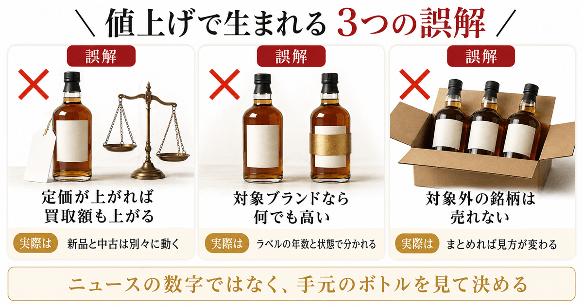 値上げのニュースから生まれやすい3つの誤解