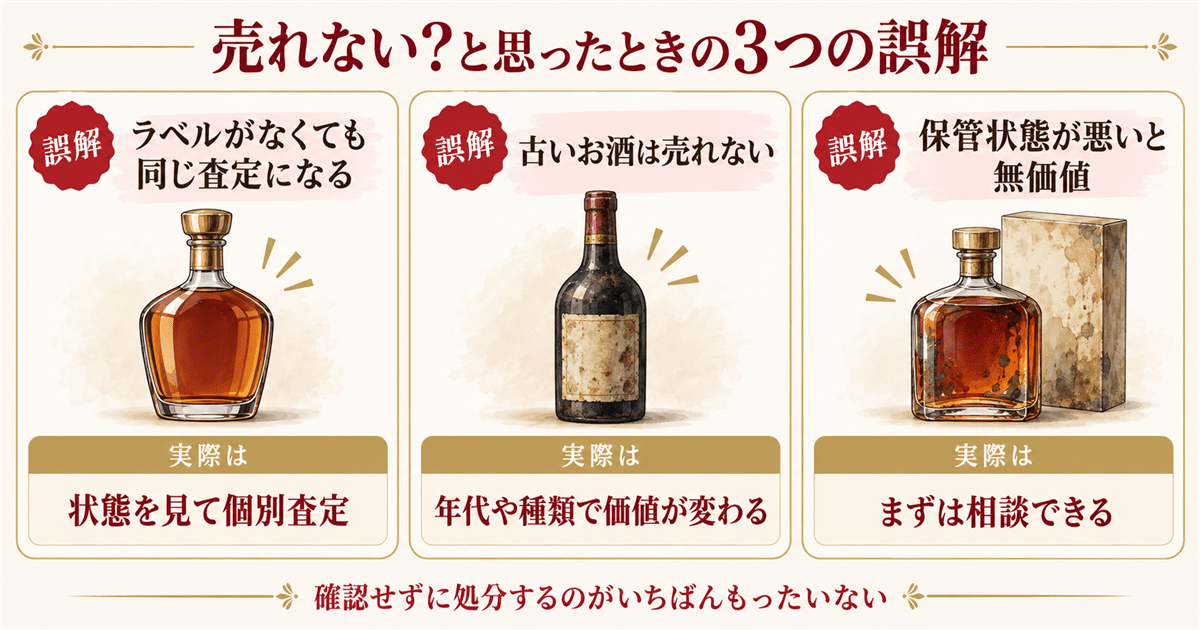 買取不可と言われたときに起きている3つの誤解