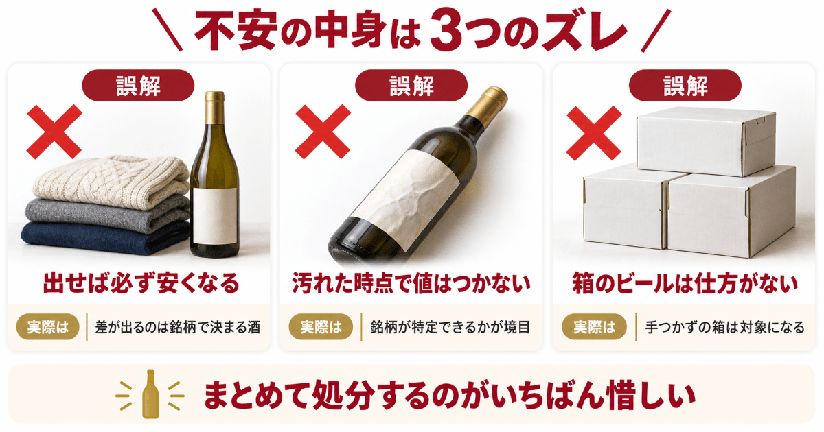 総合リユースの買取に対する3つの思い違い