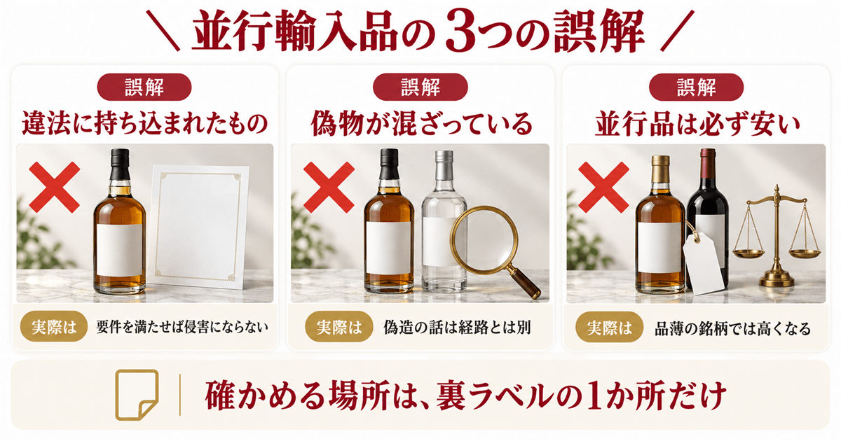 並行輸入品をめぐる3つの誤解