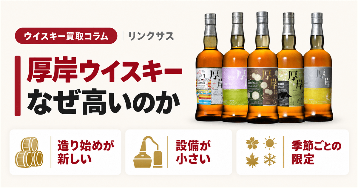 厚岸ウイスキーはなぜ高い　二十四節気シリーズのボトル